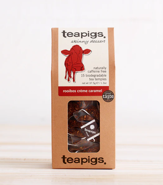 teapigs rooihos creme carmel skinny dessert