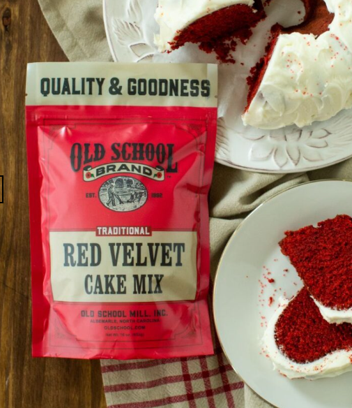 old school brand red velvet cake mix