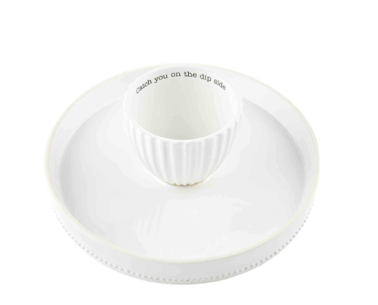 Mud Pie Reversible Pedestal Chip and Dip Set - The Boutique at Fresh